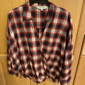 Plaid Crisscross Shirt
